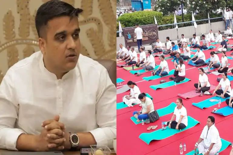 International Yoga Day: હર્ષ સંઘવીએ કહ્યું, ટેકનોલોજીનો ઉપયોગ ભલે કરો પણ યોગા તો અનિવાર્ય